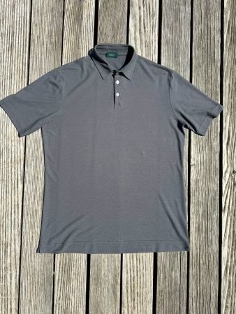 Polo Shirt ZANONE 50 - Ice Cotton Dunkelgrau