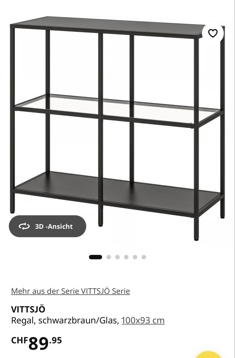 Ikea Étagères: Ikea Vittsjö, Kommode schwarz – D'occasion à Gontenschwil par sim_8kzw