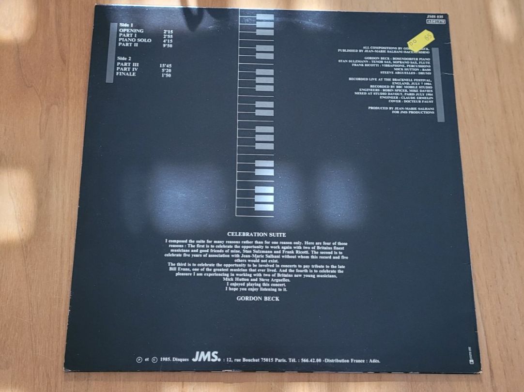 Schallplatten: LP  The Gordon Beck Quintet – Gebraucht aus Martigny von MZ-67 1
