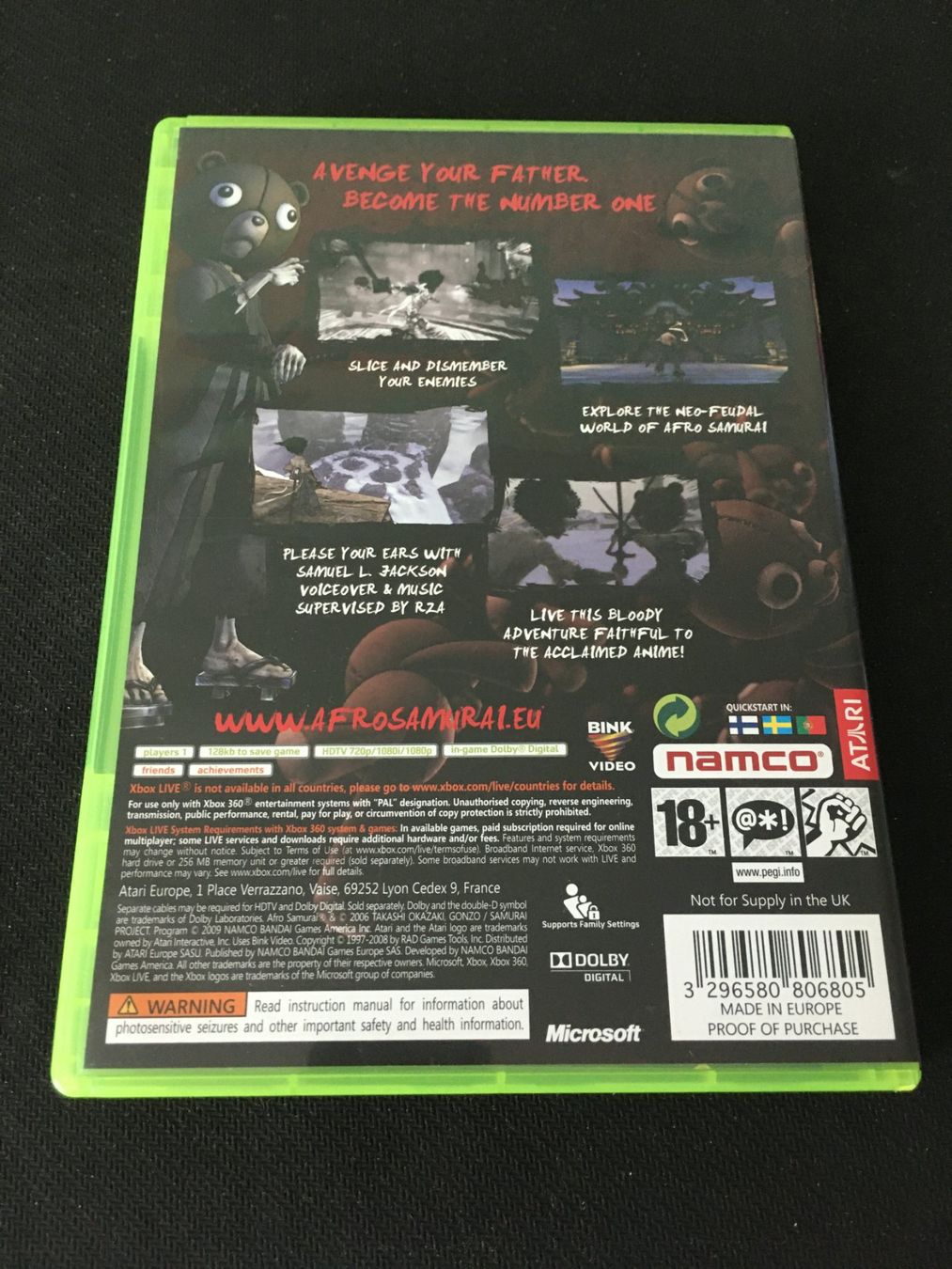Microsoft Giochi: Afro Samurai für Xbox 360 – Usato da St.Gallen venduto da sjosjo 1