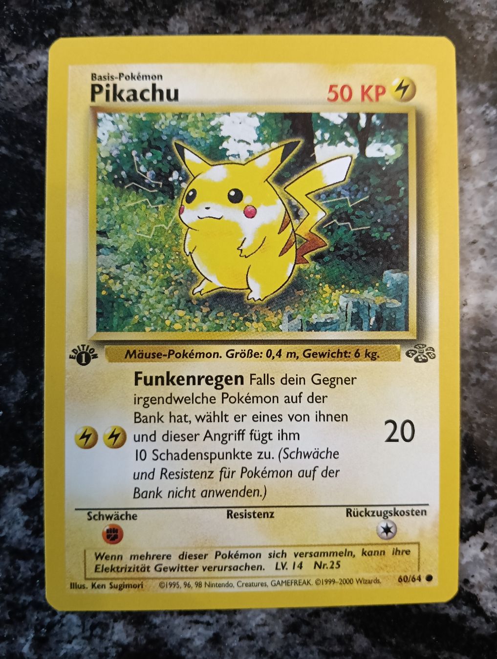 Pokémon Sammelbilder & Trading cards: Pokemon Dschungel 1 Edition Pikachu  – Gebraucht aus LEUZIGEN von mic_sdh5