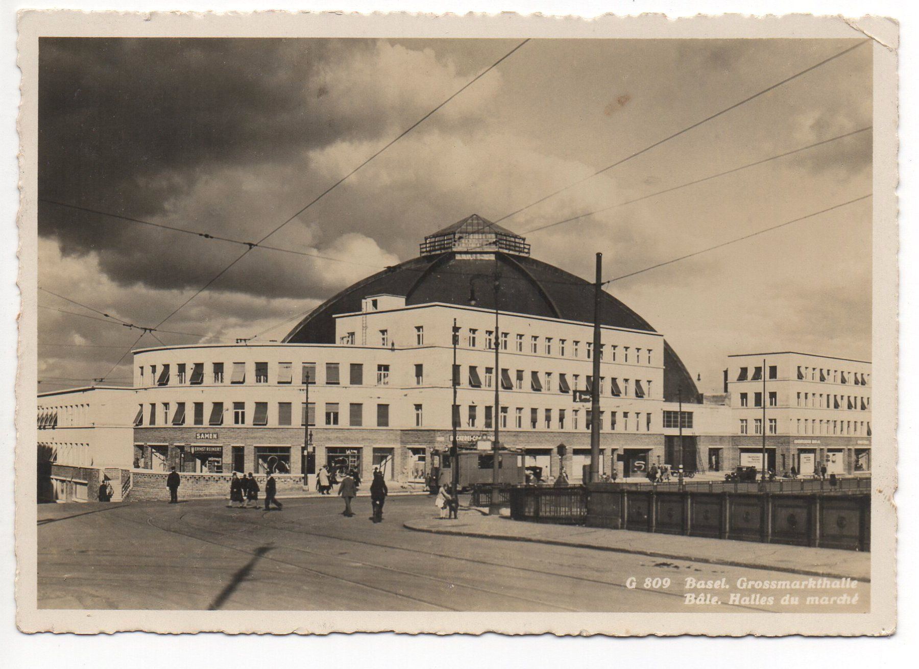 Cartes postales: BASEL Grossmarkthalle - Strassenbahn, Tram – D'occasion à Jona par philajona