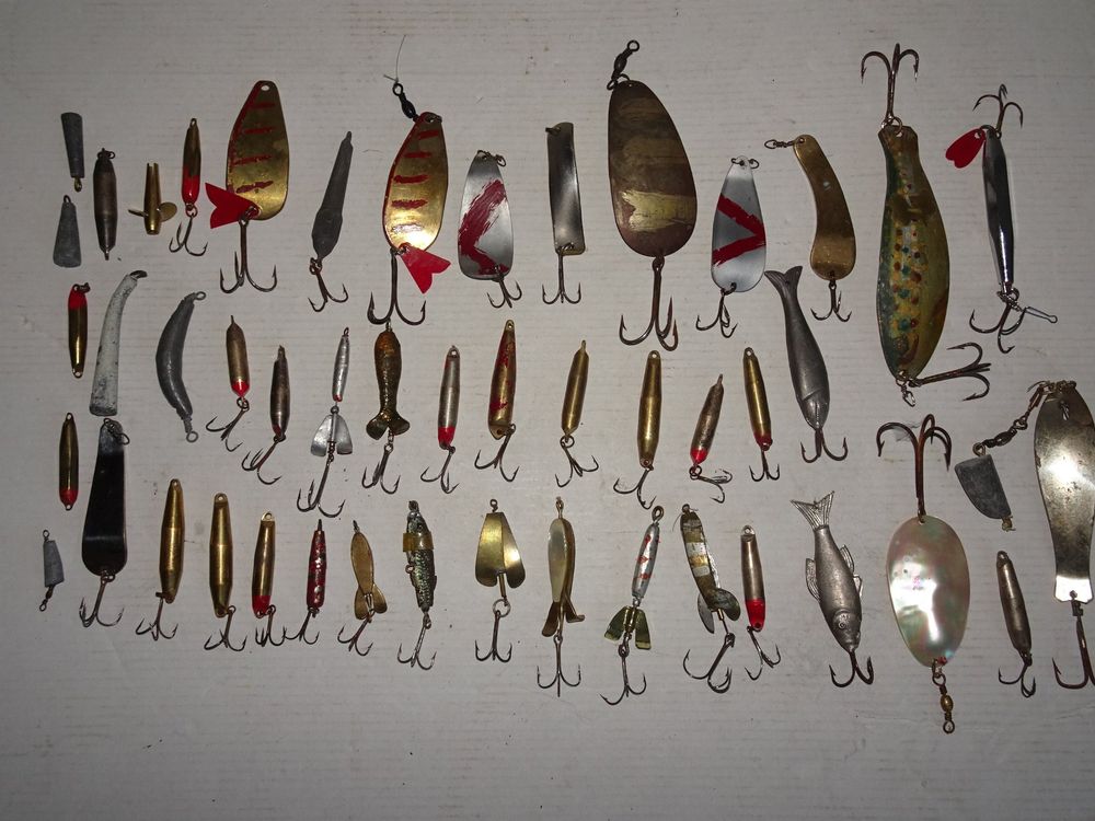 5 Stück Metall Fischköder Scheibe Löffel Spinnerbaits Angelgerät