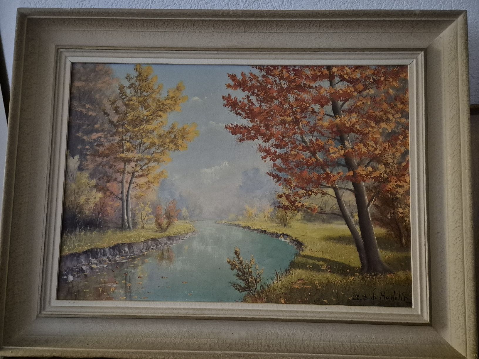 Dipinti: Tableau d'Eugène Devaud de Madelin – Usato da Réchy venduto da Sebastien.Zambaz