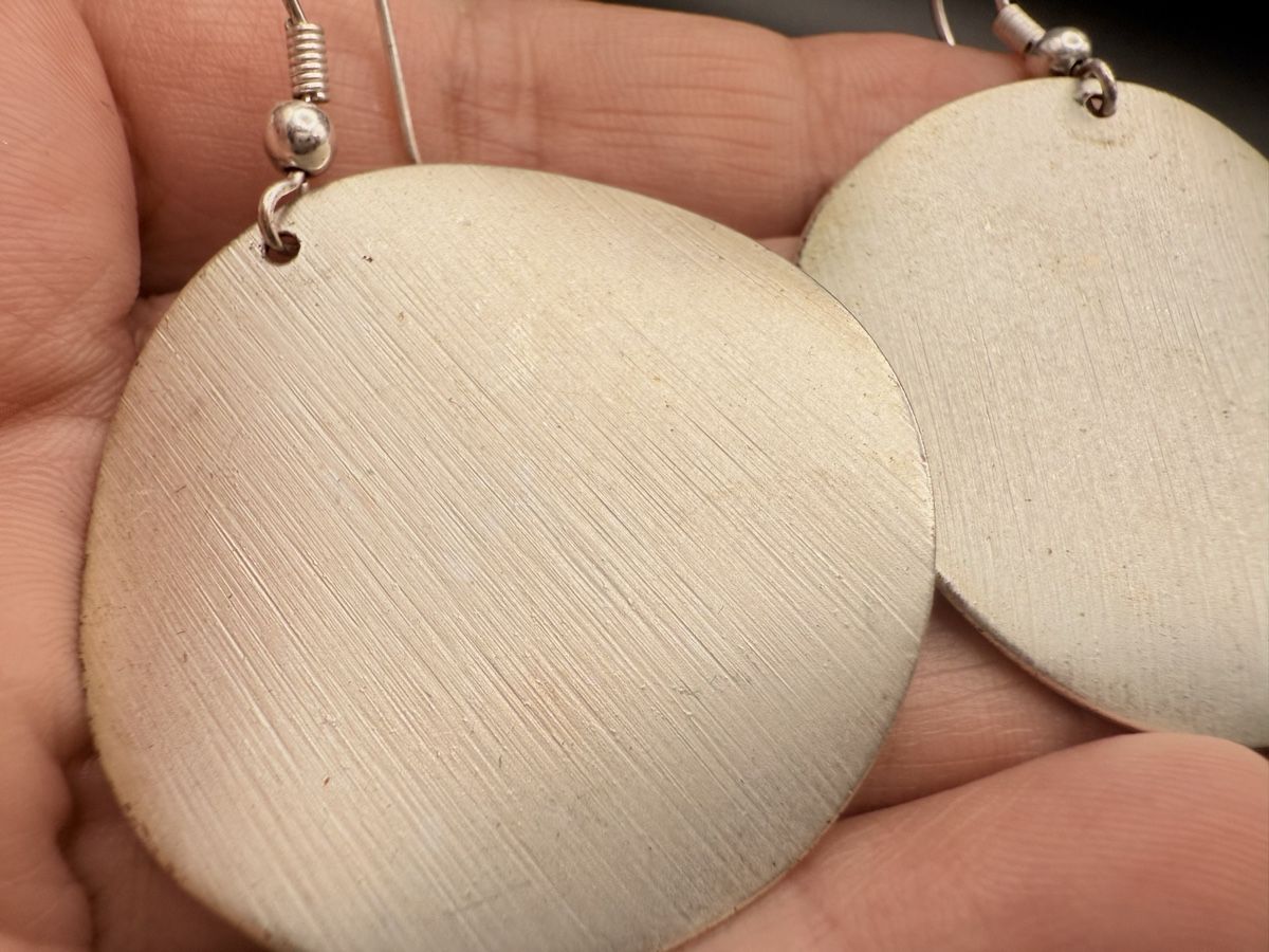 Orecchini pendenti & Orecchini a lobo: Silberfarbene Ohrhänger, Minimal-Stil – Usato da Lamone venduto da LaCantinaMagica 6