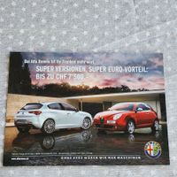 2 mal Prospekt Faltblatt farbig Alfa Romeo Giulietta  2011