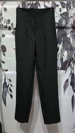 Zara High-Waist Stoffhose - XS - Schwarz