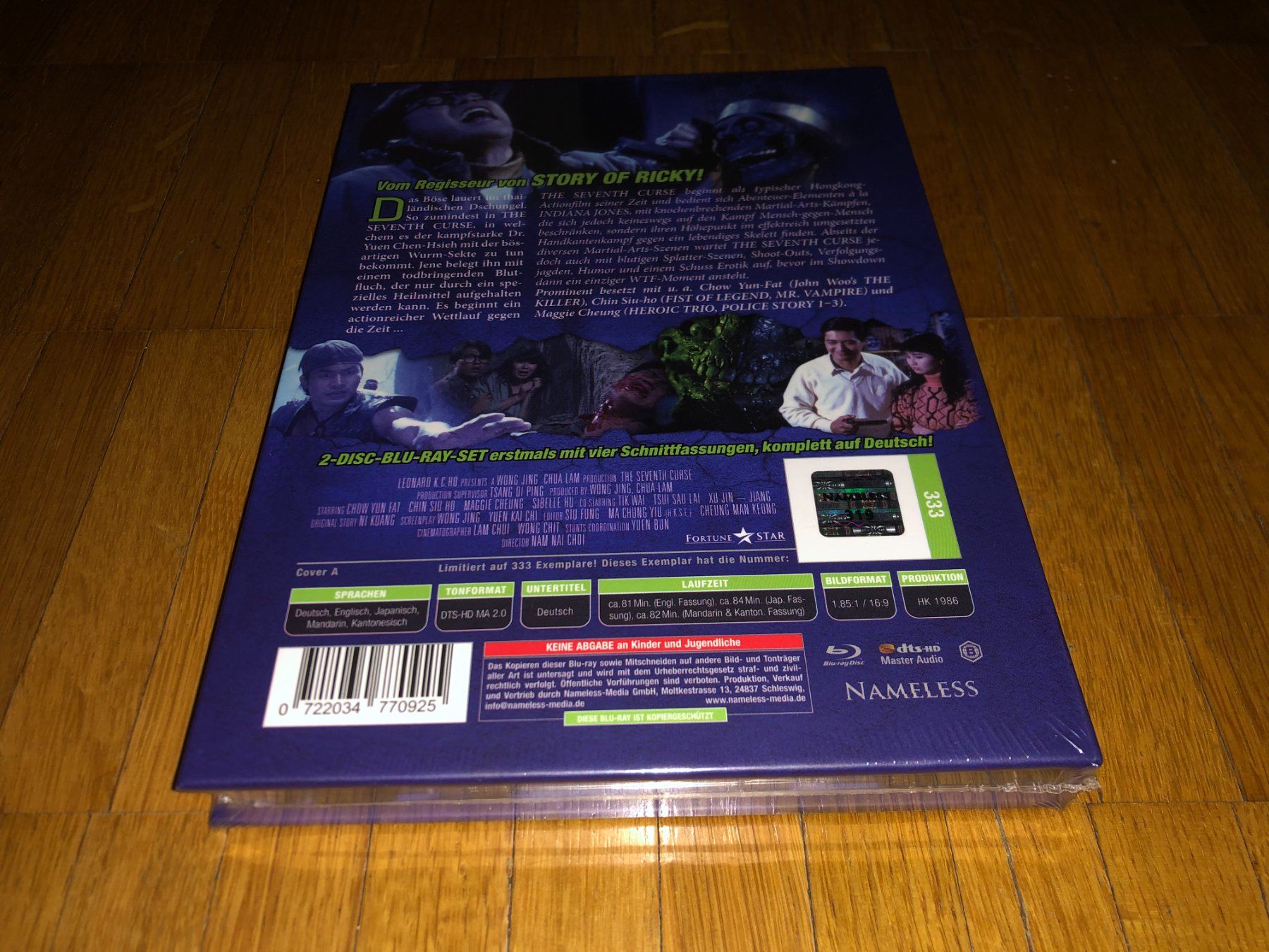 Tutti i DVDs: The Seventh Curse - MEDIABOOK - A - UNCUT – Nuovo e nell'imballaggio originale da Basel venduto da havsok 1