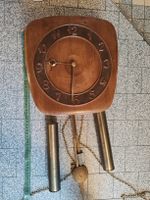 Wanduhr Holz Aufzug-Uhrwerk mit Gewicht und Pendel 2150