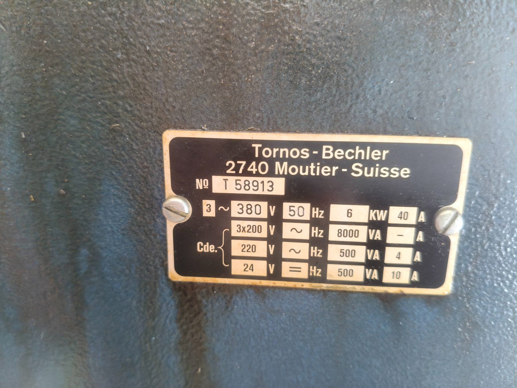Fanuc Tutte le macchine: TORNOS  ENC164 – Usato da Cortaillod venduto da cri_hw2g 2