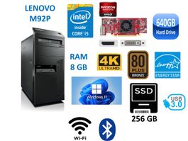 PC Lenovo M92P core i5 8GB 640GB 256GB WIn11