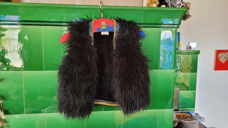 Kunstfellweste hippie style von Barts, Gr. 128/140, Top Zust
