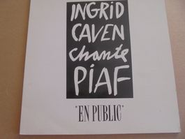 Ingrid CAVEN " chante Piaf En Public " LP 1989 (VG/VG+ )