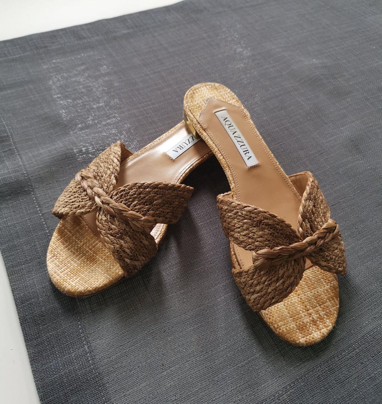 Aquazzura Damenschuhe: Aquazurra Bast Sandale 36.5 – Gebraucht aus Fehraltorf von freeform2020
