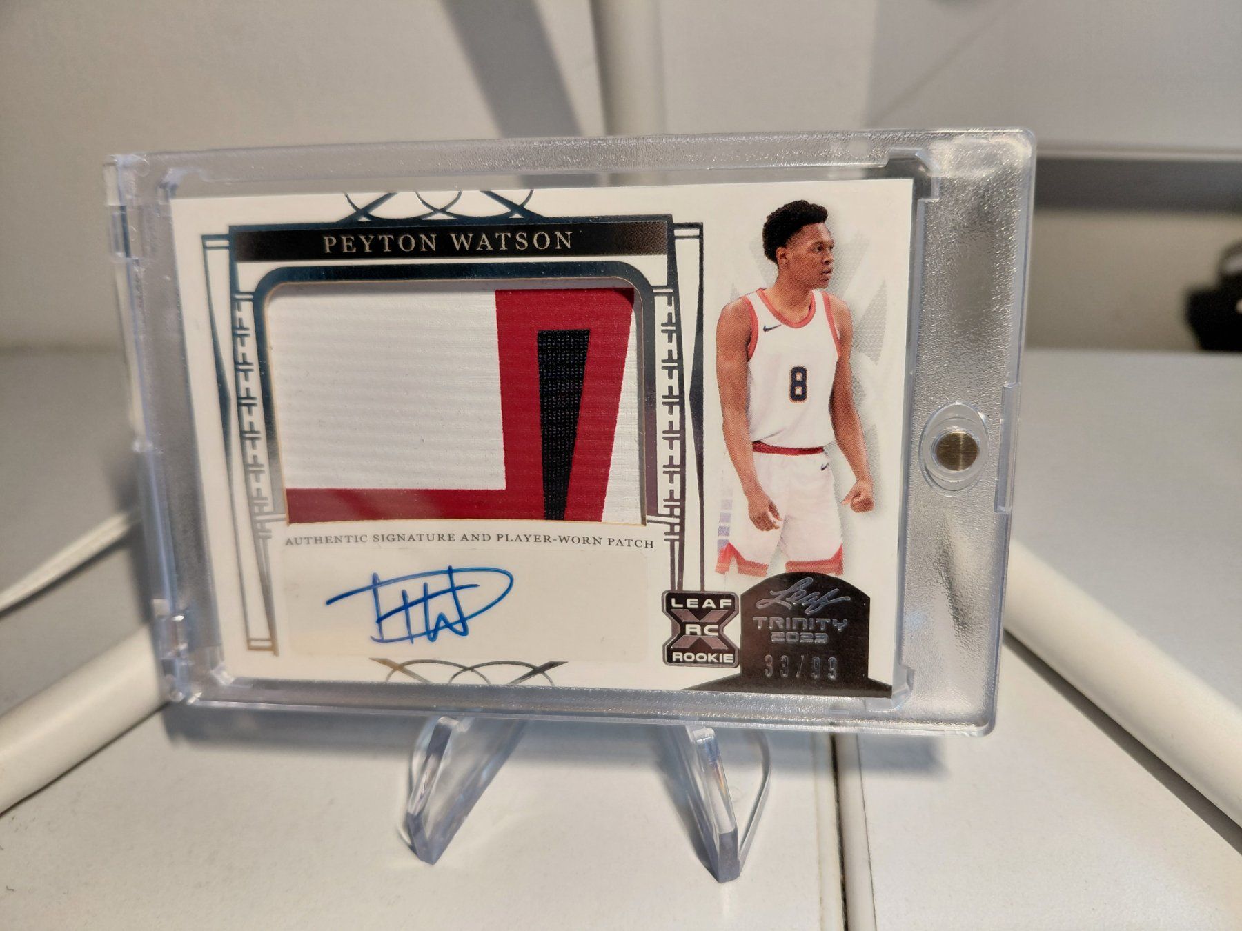 Nba Carte collezionabili: Peyton Watson, Leaf Trinity, Auto 33/ 99, RC – Usato da Uezwil venduto da -Retrogames-