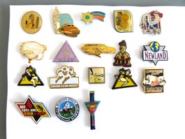 Anstecknadeln Sammlung Pin's, diverse Motive guter Zustand