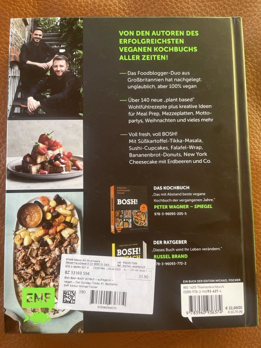 Libri: Kochbuch vegan – Nuovo (secondo la descrizione) da Freidorf TG venduto da ibipatria 1