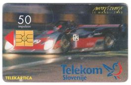 Telefonkarte Slowenien Chip-126 Autorennen Le Mans