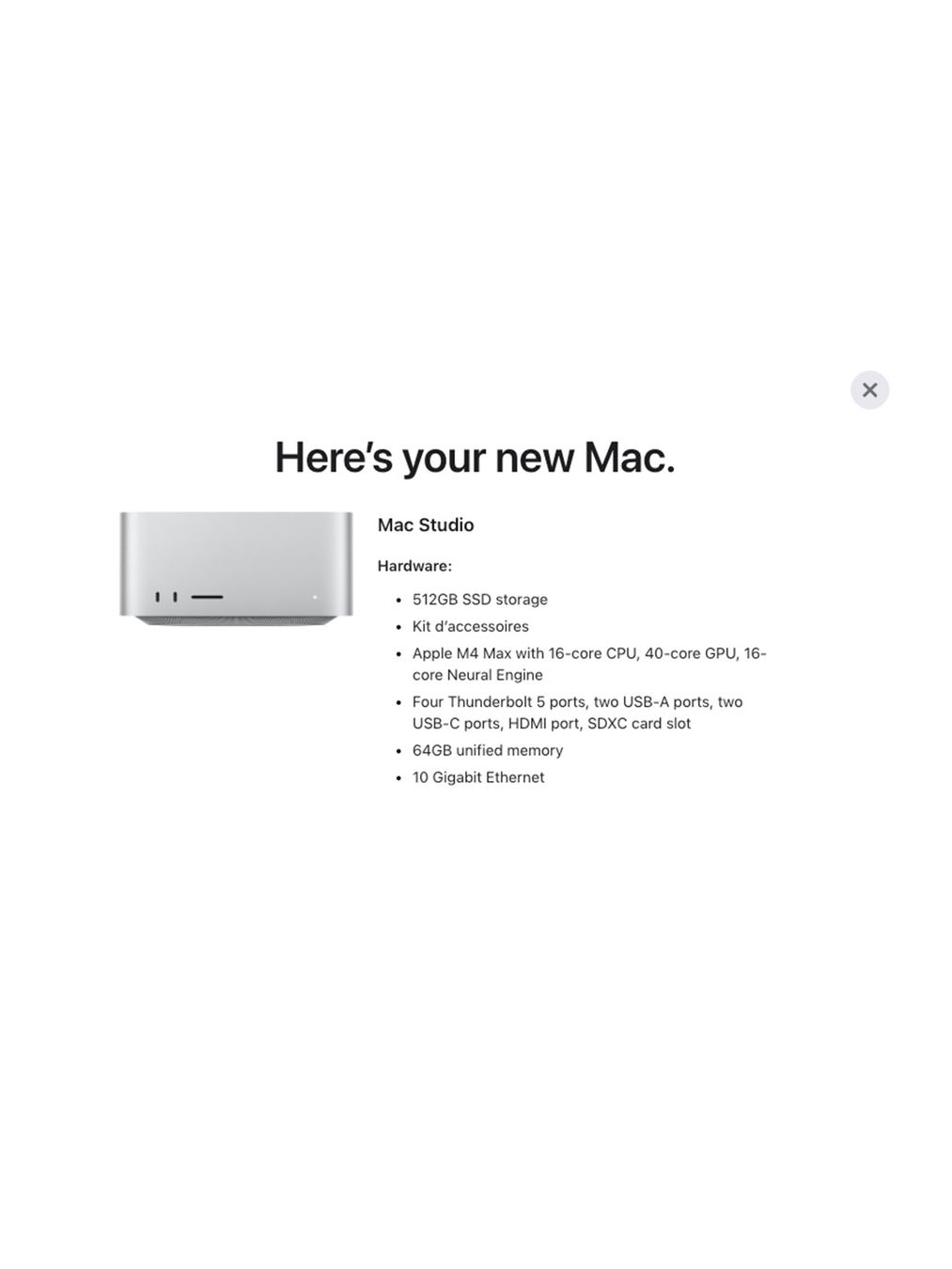 Apple PCs: Apple Mac Studio M4 Max - Juin 2025 – Gebraucht aus Delémont von pom-zed 4
