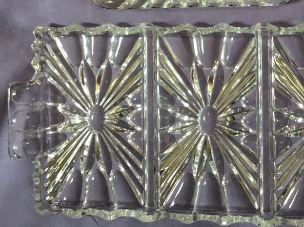 Piatti di portata: Glasplatten Kristallglas Set, Top Zustand – Usato da Schlieren venduto da Jeajet 3