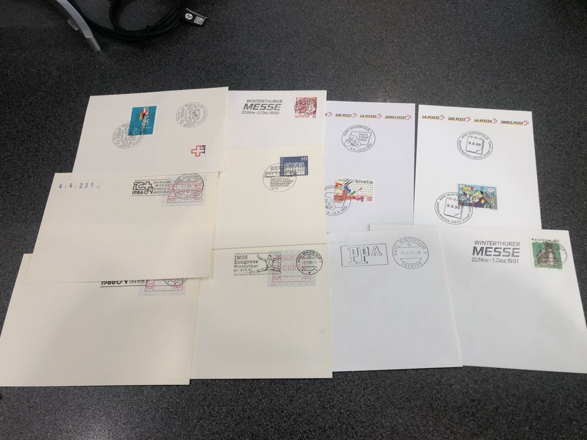 Tutti i francobolli: 17 Belege mit Stempel WINTERTHUR – Usato da Lufingen venduto da Rac0 1