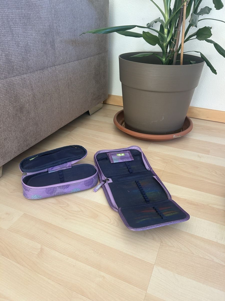 Ergobag Kindertaschen: Schulrucksack Ergobag lila mit Etuis, Einhorn gebraucht – Gebraucht aus Zug von die_2k2w 5