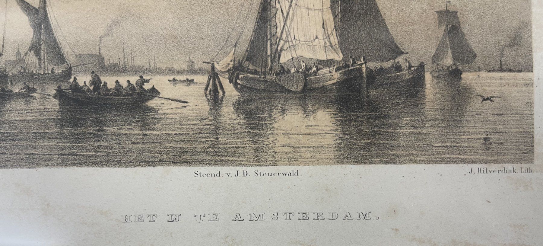 Incisioni: Stich - HET IJ TE AMSTERDAM - 32.5 x 29.5cm – Usato da Oftringen venduto da Vucki 2