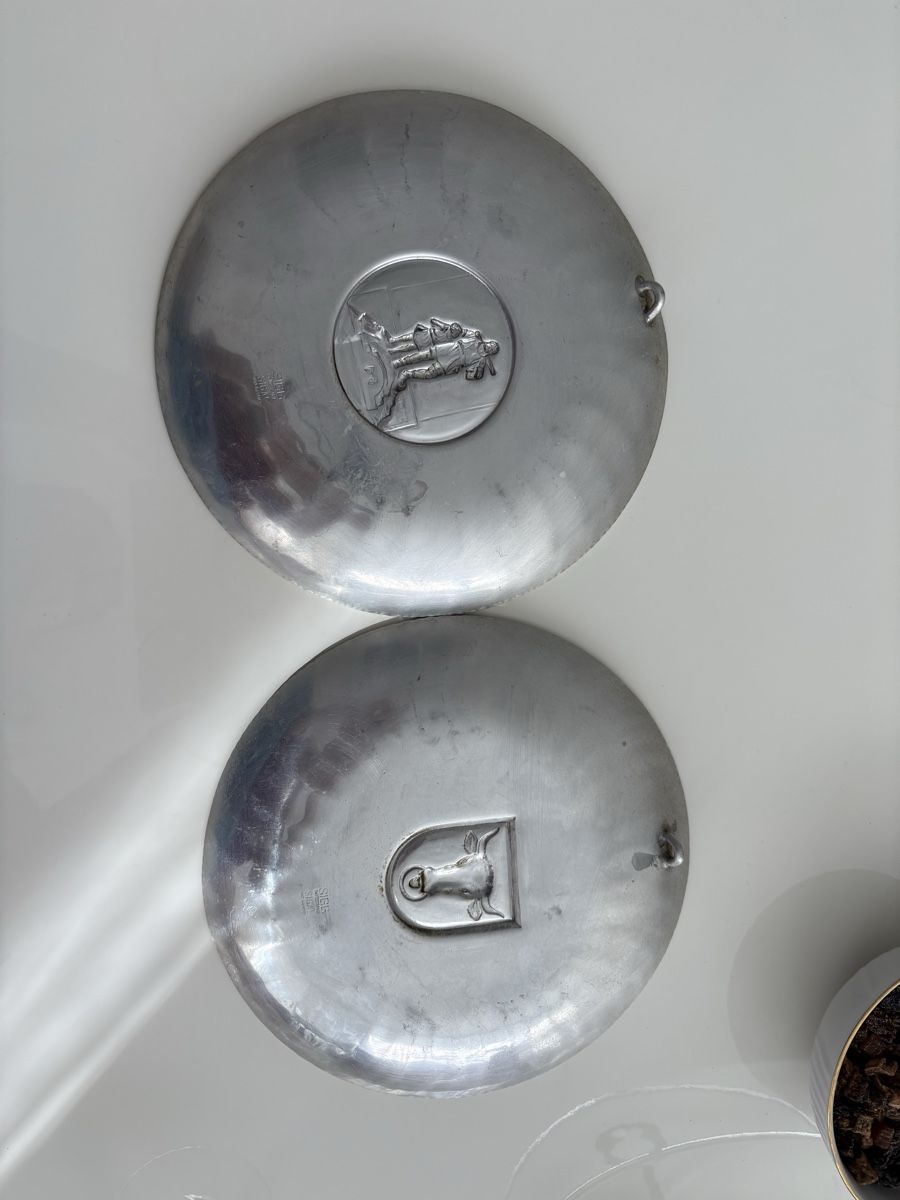 Piatti: Aluminium Wandteller Sigg  2 Stk. – Usato da Basel venduto da tar92 6