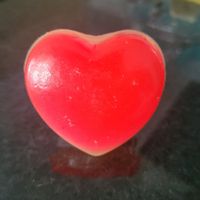 Antikes Nachtlicht, Herz rot