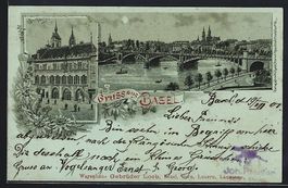 Mondschein-Lithographie Basel, Rathaus u
