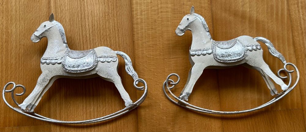 Metall Schaukelpferde 2er Set | Kaufen auf Ricardo