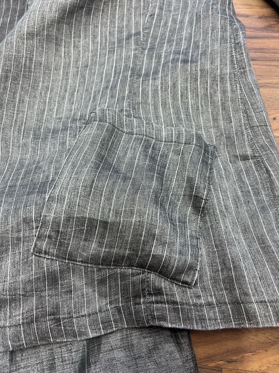 Completi & Tailleur: Doris Streich Anzug  Leinen Gr40  grau gestreift 2-Teile – Usato da Burgdorf venduto da puppennetz 3