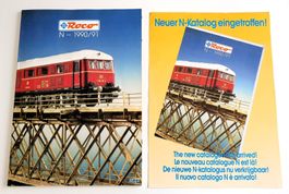 Catalogue ROCO N,  1:160, 1990 1991, en français, 80 pages