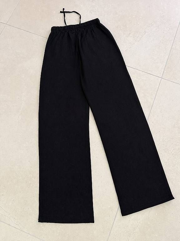 Pantaloni: Leinenhose Schwarz Gr. XS NEW – Usato da Merlischachen venduto da GlamGarb 1