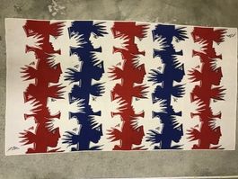 Hans Erni bedruckter Stoff Foulard