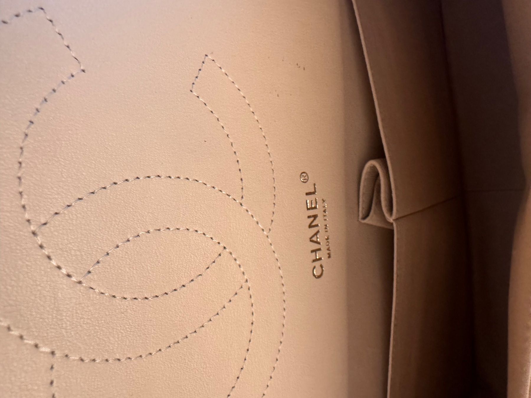 Chanel Borse da donna: Chanel Classic Double Flap Large Beige Caviar – Nuovo e nell'imballaggio originale da Zürich venduto da SAM16 6
