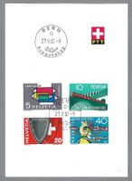 1957, PTT BÖGLI, FDC Z/328 - 331 ET-0 BERN (DEUTSCH)