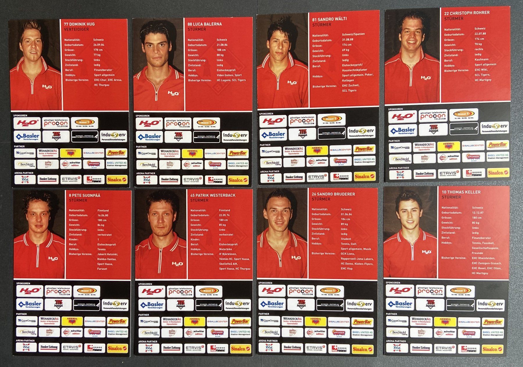 Autografi: Autogrammkarten  "EHC Basel-Saison 2008/2009" – Usato da Böckten venduto da Hansi36 6