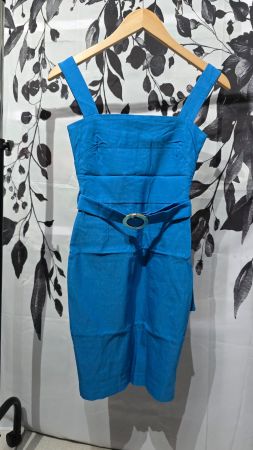 Vesper Bodycon Etuikleid (UK 8) Azurblau