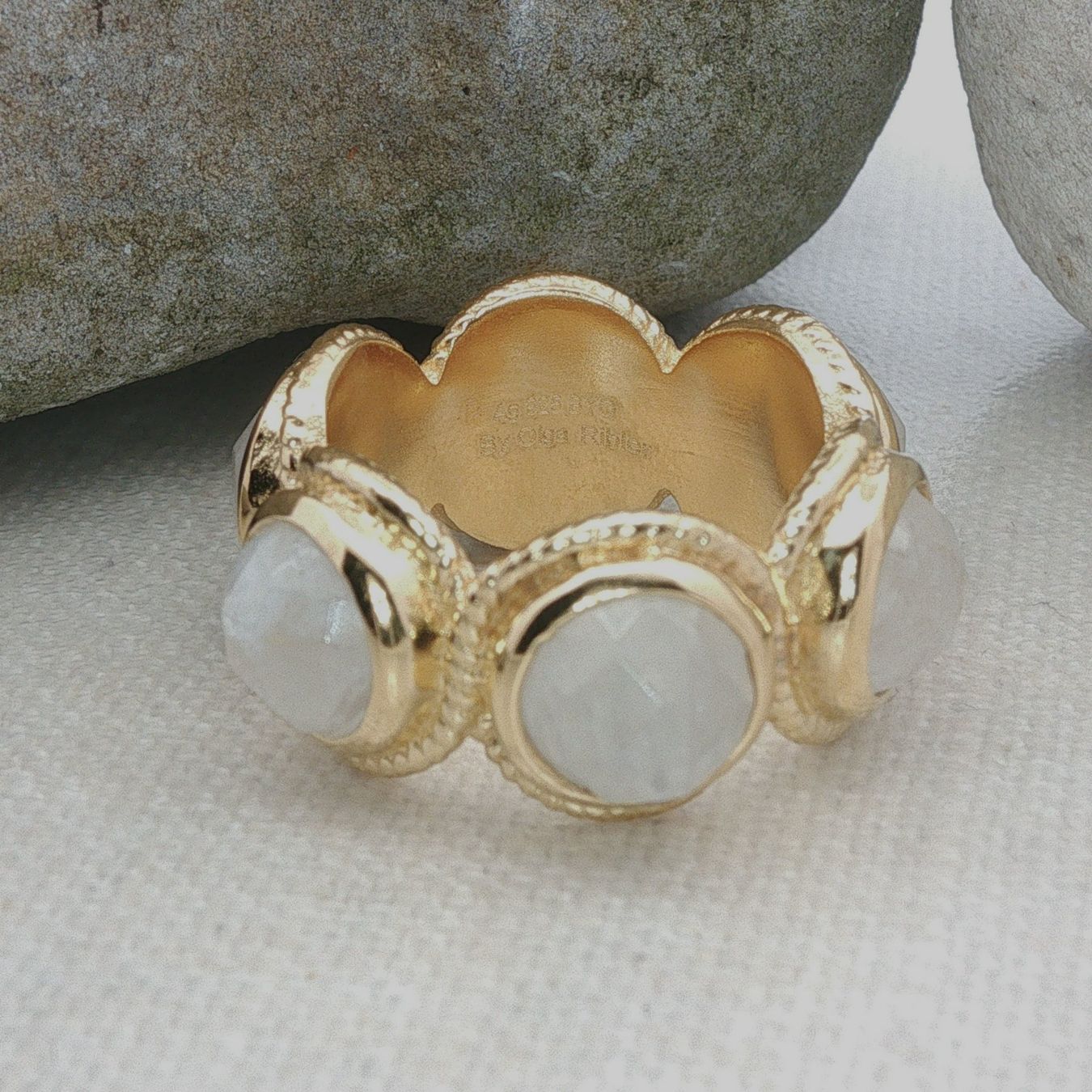 Olga Ribler Bagues: Memory Mondstein Silber Ring 925 Grösse 55 – Neuf (Voir description) à Luzern par Schmuckoutlet 2