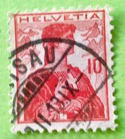  Nr.120 Brustbild der Helvetia mit Schwert GESTEMPELT    