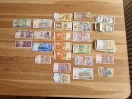 Banknoten aus aller Welt