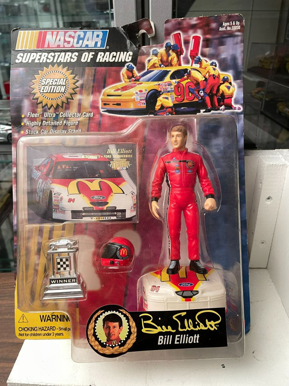 Statuette: NASCAR Bill elliot INDY 1:18 Figur – Nuovo e nell'imballaggio originale da Wohlen AG venduto da Erelpowerline