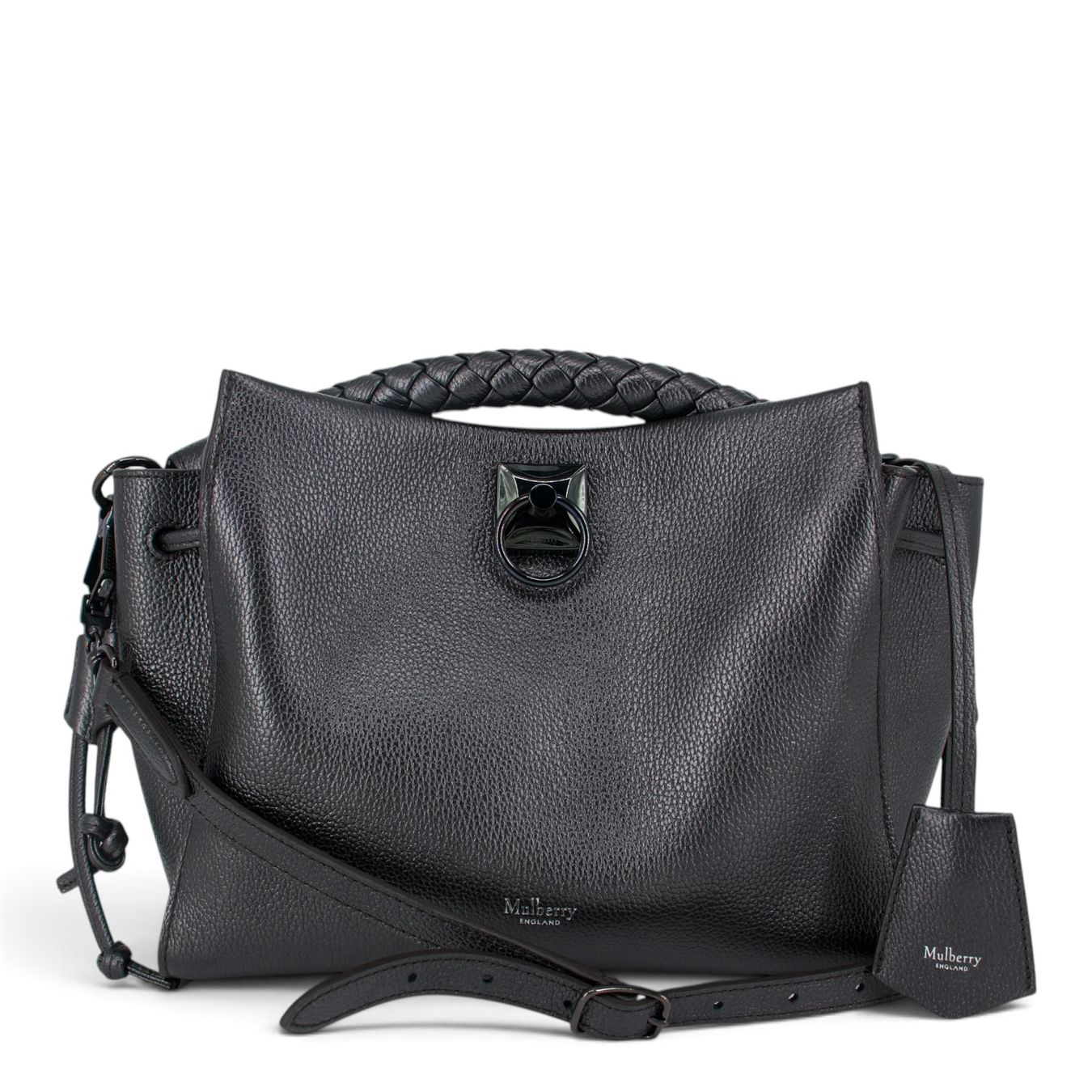 Mulberry Sacs femmes: Mulberry Small Iris Two-way schwarz metallic – D'occasion à Binningen par Designerlabels