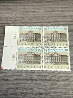 Schweiz Briefmarke Helvetia Europa 50 Rappen, Viererblock