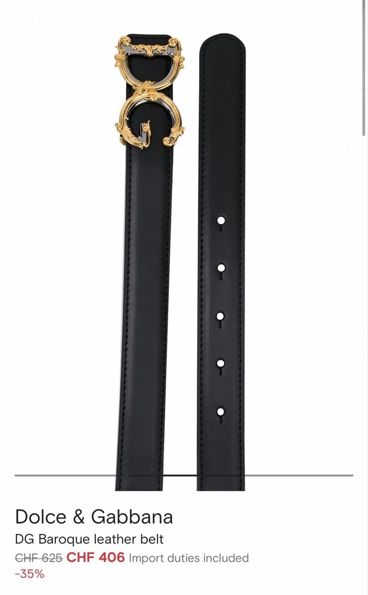 Dolce & Gabbana Cinture: Dolce & Gabbana DG Gürtel Leder 65cm – Usato da Cham venduto da nad_z2js 6