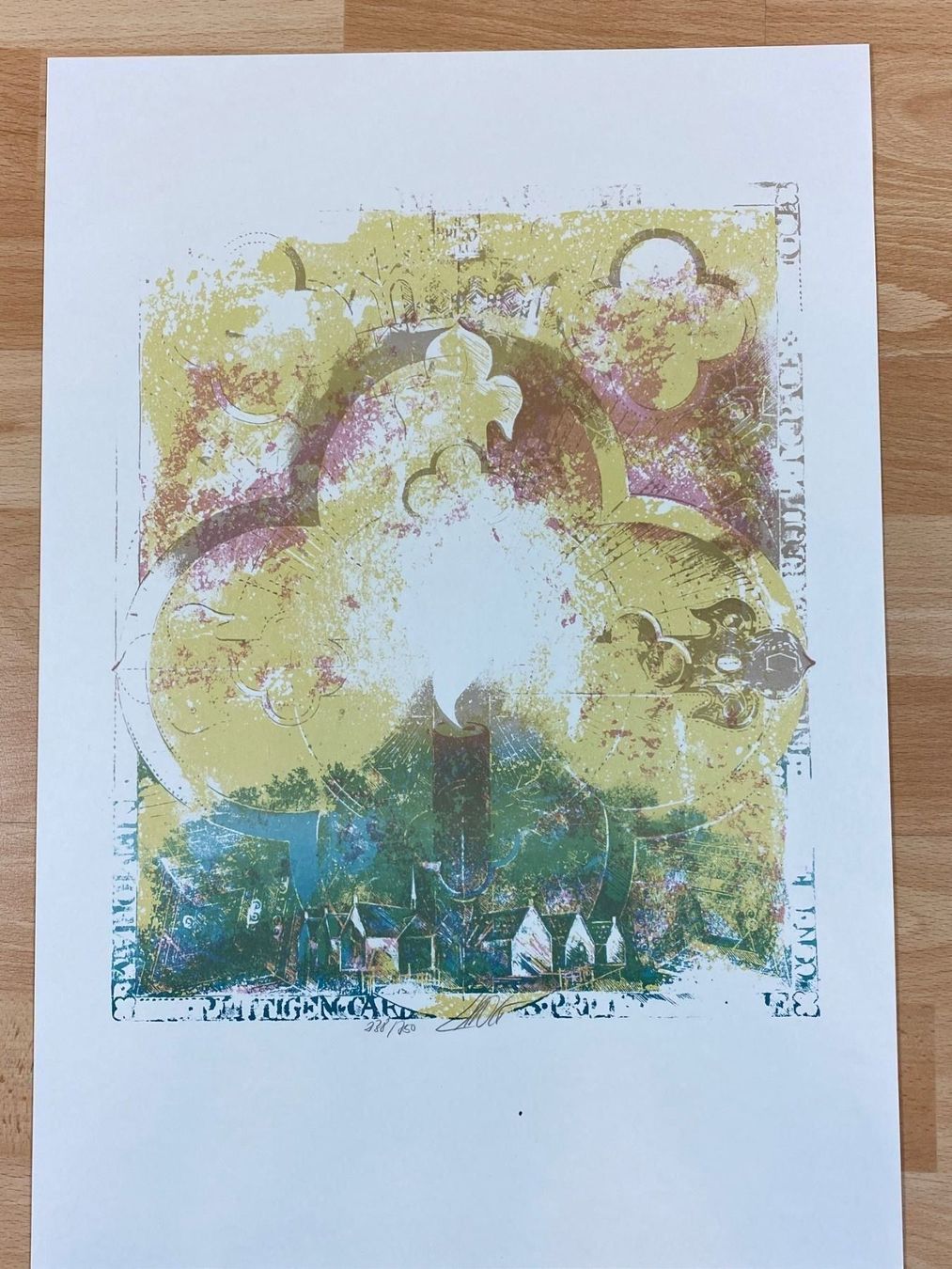 Grafica & Litografie: Kartause Ittigen Lithografie Bruno Lang – Usato da Vaduz venduto da Unikate-Markt