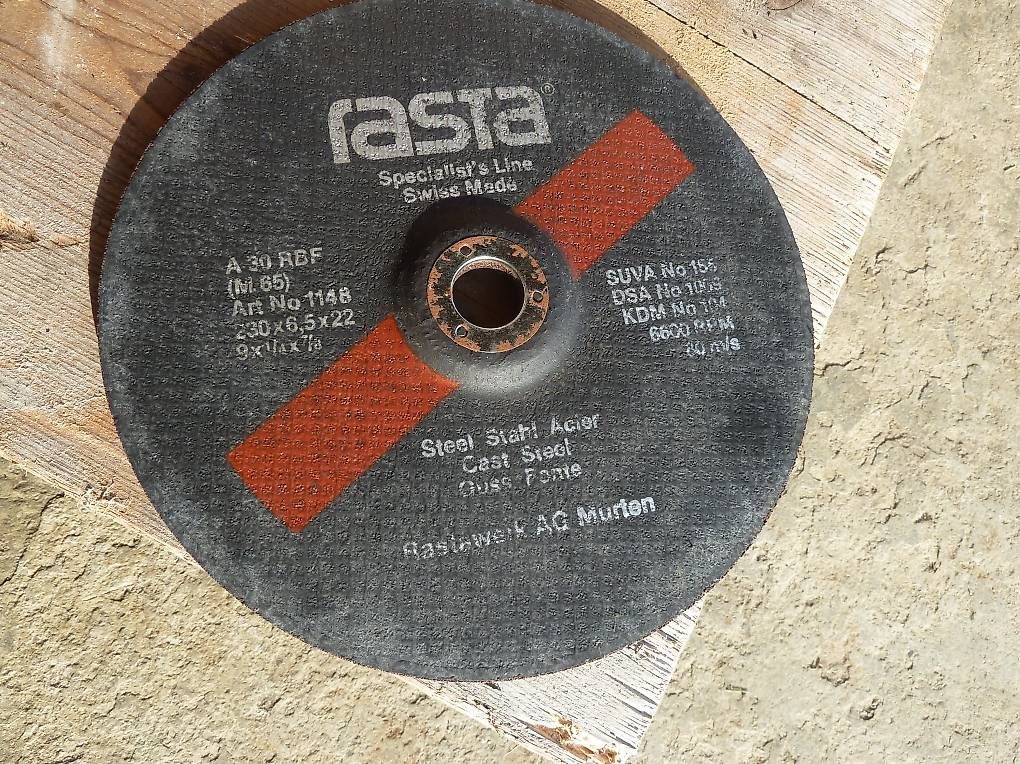 Smerigliatrici & Lucidatrici: Schleifscheibe rasta NEU Typ M65 Art.Nr. 1148 – Usato da Ueken venduto da dale02 3