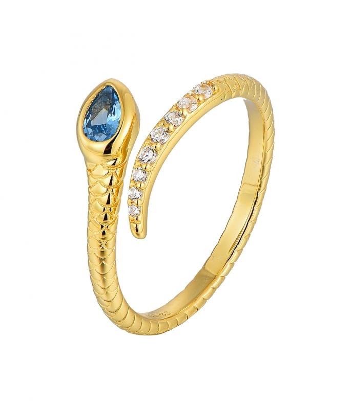 Anelli: Bague Serpent avec topaze bleue – Nuovo e nell'imballaggio originale da St-Maurice venduto da Sandrinette123 2