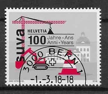 Alle Briefmarken: M1672 - 100 ans SUVA 1er jour – Gebraucht aus Trélex von Phil_Albert